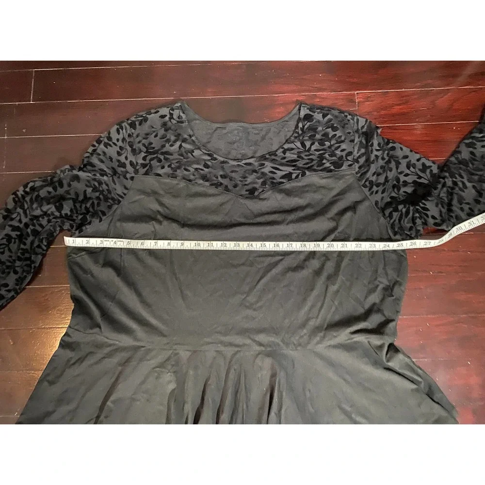 Denim 24/7 Black Pullover Long Sleeve Plus Size 2X 26/28 - Picture 6 of 6